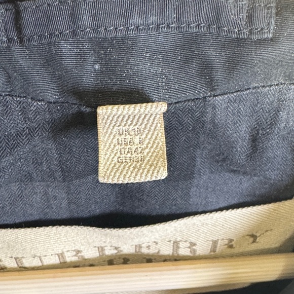 Burberry Brit Double Breasted Short Trench Coat Jacket Black US 6 - Picture 16 of 16